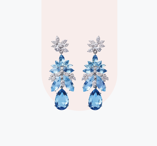 Gold and Emerald Drop Earrings