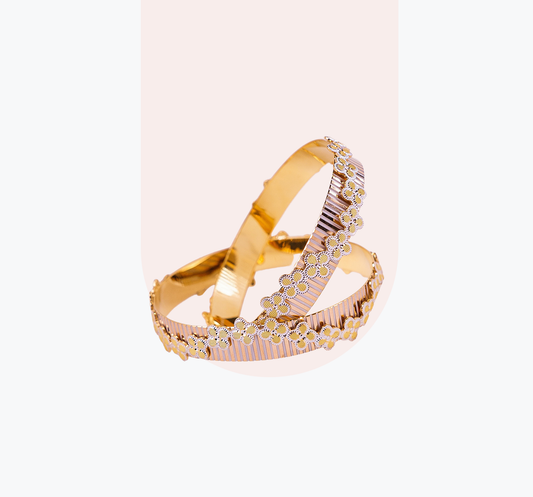 Gold Plated Bangle Set